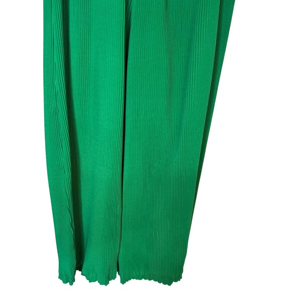 2/$30 NWT PrettyLittleThing Size 6 Green Pleated Trousers Polyester - Picture 13 of 16